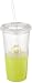 Kate Spade New York Dipped Tumbler with Straw, Initial G, , Bright Green