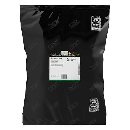 Frontier Co-op Organic Fair Trade Ground Turmeric Root 1lb : Saffron Spices And Herbs