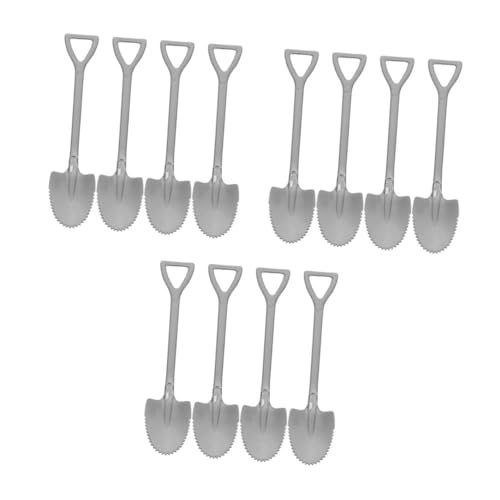 OUNONA 3sets Stainless Steel Fruit Spoons with Serrated Edge Creative Mud Scraping Tools for Watermelon Pear and Sweet Potatoes Ergonomic Grip Design for Comfortable Use 4pcs*3