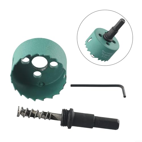 Juego de brocas para madera de bi-metal de 16-50 mm, acero HSS M42, para tablaroca, PVC y aluminio, compatible con mangos estándar (50 mm) miniatura 7