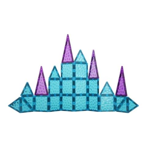 NEOFORMERS Magnetic Tiles 26 pcs Frozen Castle Magnetic Tiles - 3D Diamond Building Blocks, STEM Educational Kids Toys for Pretend Play, Birthday Gifts Montessori Sensory Educational Magnet Toys Cover