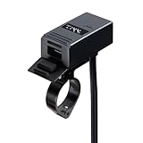 エーモン バイク専用 2WAY(バッテリー/スマホ)充電器 手軽に充電 USB電源 Type-C 最大100W 急速充電 PD3.0 バッテリーに優しいPPS対応 専用クランプでガッチリ固定 適合ハンドル径 φ22.2 φ25.4 防滴 防塵仕様 【Amazon.co.jp限定】 エーモン(amon) イージーチャージャー 4877