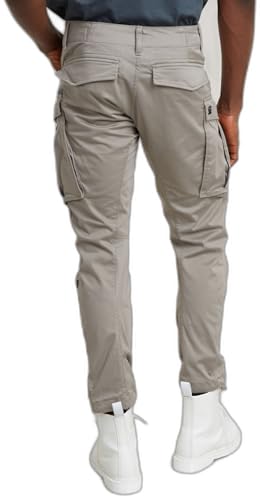 G-STAR Raw - Mens Rovic Zip 3D Regular Tapered Pants, Color Elephant Skin, Size: 38W x 34L2