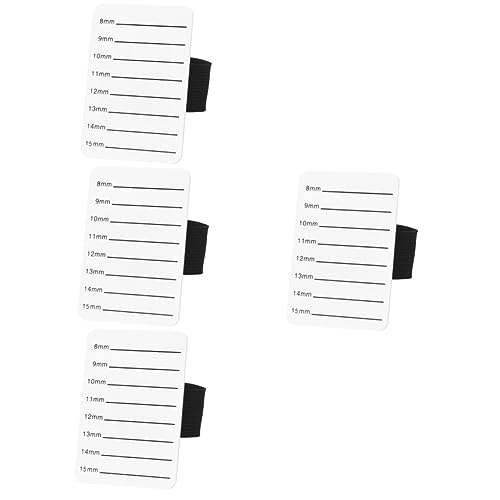 minkissy 4pezzi Tavola Acrilica Per Extension Ciglia Vassoio Portaciglia Organizer Pratico Per Estensioni e Stoccaggio Ciglia Strumento Leggero Per Estetiste e Uso Personale