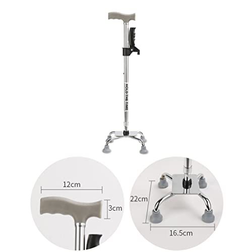 Bâton de marche en canne avec bâtons antidérapants sécurisés - 4