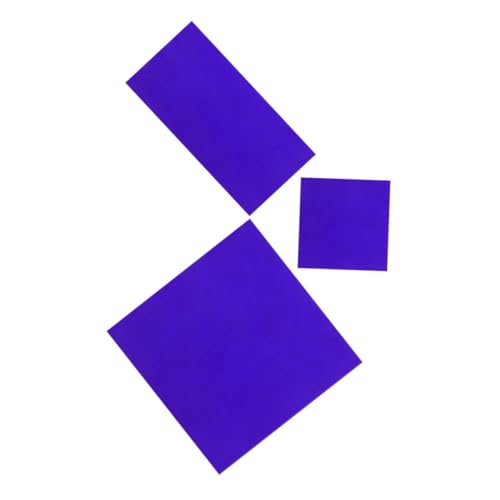 Amosfun 2pièces Verre Cobalt Bleu Plaque de Verre pour Réaction de Flamme Chimie Matériel Scientifique pour Laboratoire