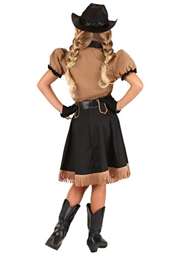 Disfraz de Vaquera para Niñas con Blusa y Sombrero miniatura 3