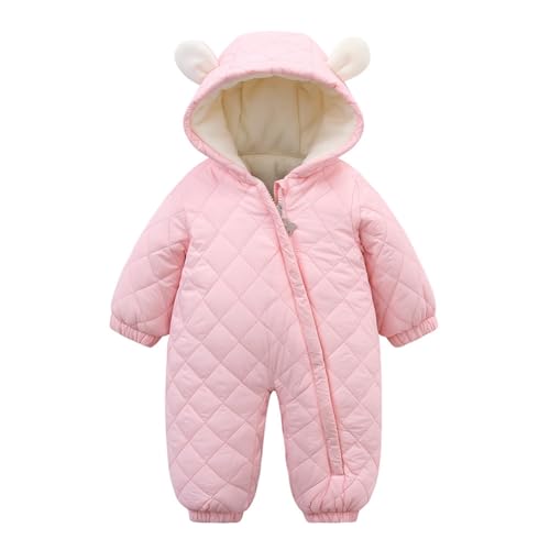 Infant Toddler Snowsuit, Newborn Baby Girl Winter Outfit Hooded Jumpsuit, Winter Coats Infant Jumpsuit Cute Baby Bear Coat for Boys Girls