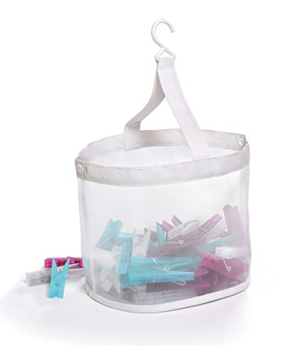 Domopak Living Peg mand en haringen, wit, diameter 20 cm x hoogte 19 cm