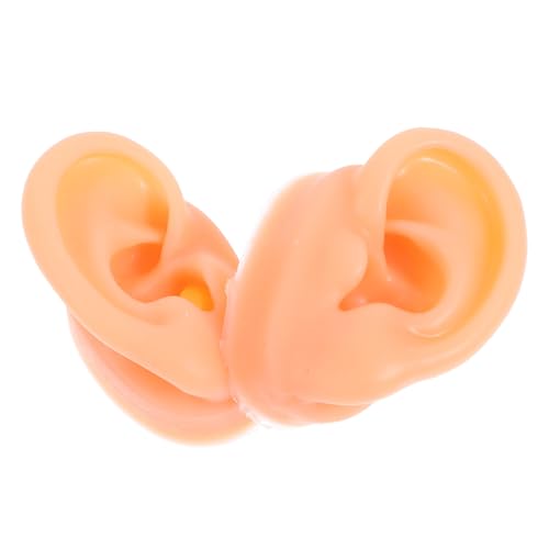 TOVINANNA Efficient Piercing Practice Tool 1 Pair of Soft Reusable Silicone Ear Models for Earring Display