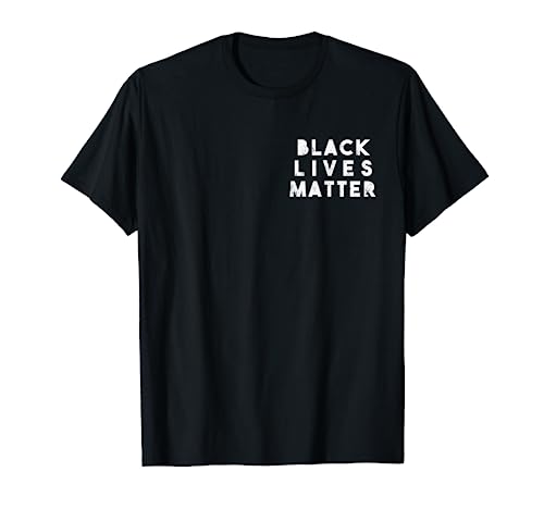 BLM Simple Distressed Black Lives Matter Power Fist Pocket T-Shirt