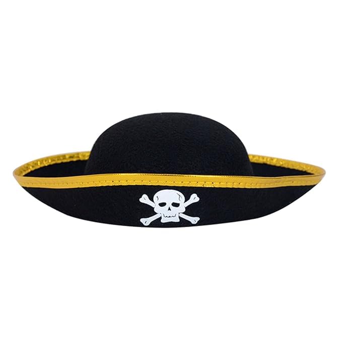 LUDALY Halloween Pirate Hat Caribbean Pirate Hat Classic Skull Print Pirate Captain Costume Cap Funny Pirate Party Hat for Halloween Masquerade Birthday Party Cosplay (B0CKTQGJ33) Amazon Price History, Amazon Price Tracker