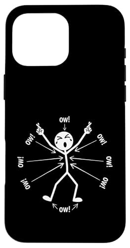 Ow Ow Ow Ow Stickman Figure Humorous Chronic Pain Awareness �X�}�z�P�[�X iPhone 16 Pro Max �p