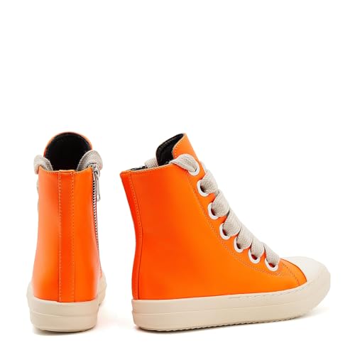 Image of Womens High Top Sneakers Jumbo Lace-up Platform Comfort Trainers Thick Soles Walking Casual Shoes