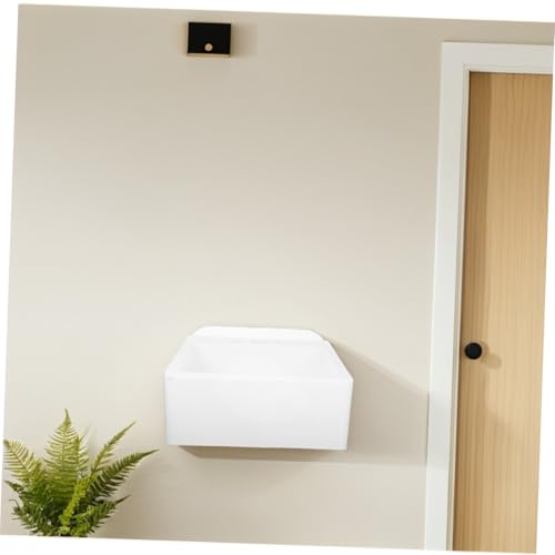 Lavabo de salle de bain mural suspendu compact OSALADI