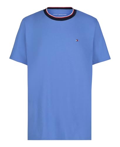 Tommy Hilfiger Boys' Short Sleeve YD Ringer Crewneck T-Shirt, Spring Blue, 10-12 - image 1