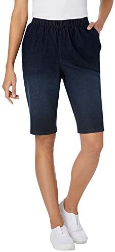 woman within denim shorts