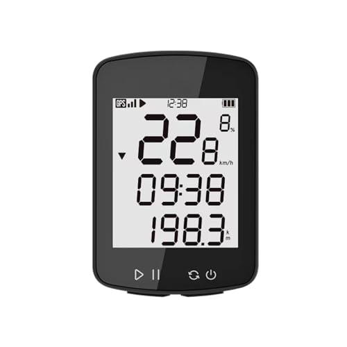 Compteur de Vélo GPS sans Fil Écran LCD Lisible pour Suivi de Performance