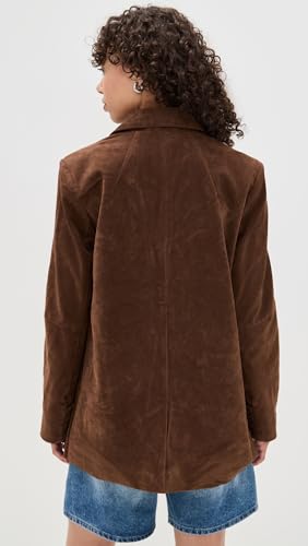 Free People Women's Paper Cut Vegan Suede Blazer3