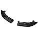 IKON MOTORSPORTS Rear Diffuser & Splitter & Dual Exhaust Muffler Tip Compatible with 2019-2022 Toyota Corolla Hatchback 5Dr, T Style Painted Matte Black ABS Lower Bumper Chin Lip Body Kit