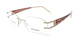 lunettes de vue pour femme studioline st 8699 f111 titanium - avec strass