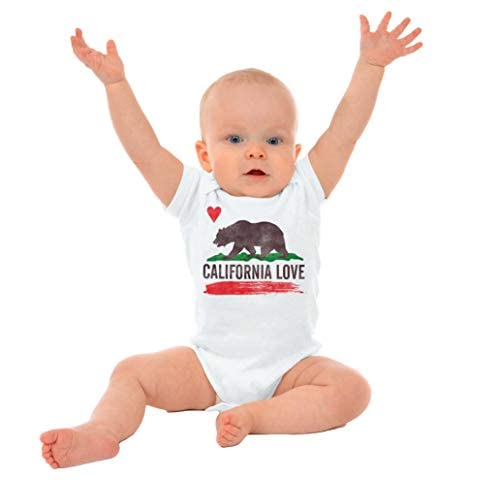 Brisco Brands California Ca Flag Watercolor Sketch Baby Romper Boys Or Girls #TOP3