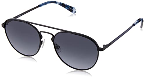 Fossil mens Fossil Male Style Fos 2105/G/S Sunglasses, Matte Black, 55mm 18mm US