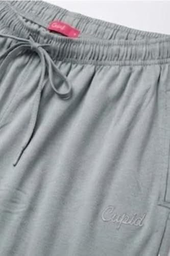 Image of CUPID Women's Cotton Track Pants Regular Fit Lounge Wear Gym Joggers Sports Trouser Night Pants for Ladies