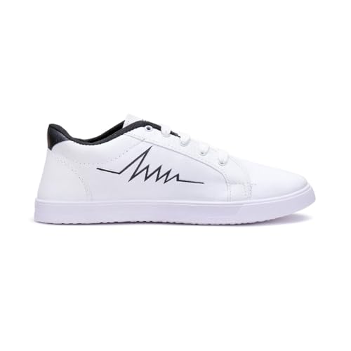 Image of Generic Mens Sneaker Casual White Shoes for Men - Sports, Running, Walking, Gym - Size 9 UK