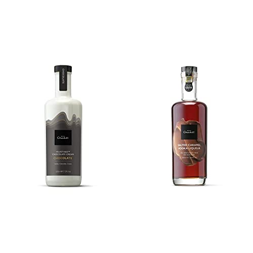 Image of Hotel Chocolat Classic Chocolate Cream Velevtised, 500ml & Hotel Chocolat Salted Caramel Cocoa Vodka, 500 ml