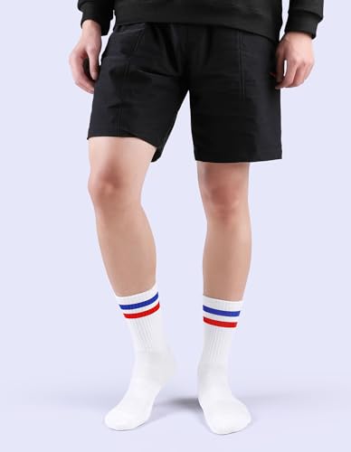 Image of Airacker Athletic Socks Sport Running Calf Socks Performance Cushioned Breathable Crew Socks for Men Women(6 Pairs)