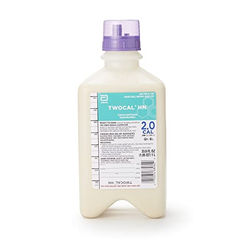 TwoCal HN Ready to Hang Tube Feeding Formula, 1 Liter, Abbott Nutrition 68048, 8 Count