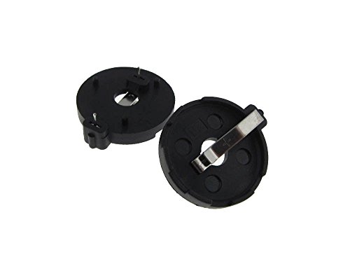 HQ CR2330 Coin Cell Battery Holder PC Pin Black
