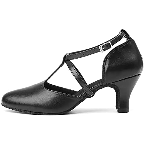 HROYL Women's Closed Toe Dance Shoes Cover