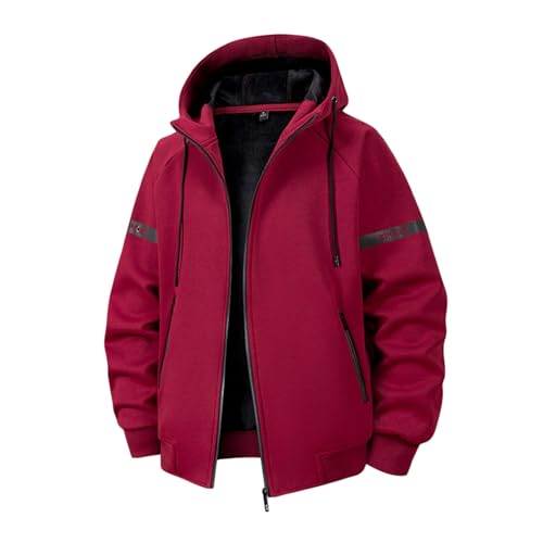 Chaqueta de invierno con forro polar térmico y cremallera frontal completa
