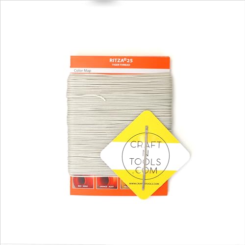 Ritza 25 Silver 0.6mm hilo para cuero encerado miniatura 2