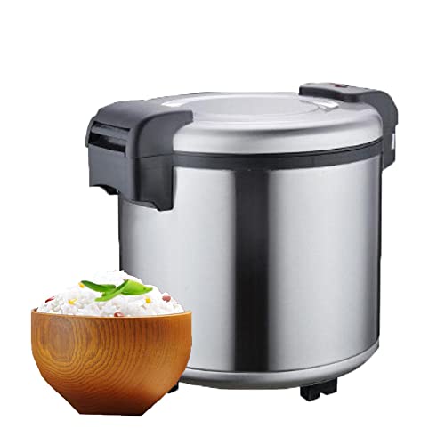 High-Efficiency Heat Retention Rice Cooker, Commercial Rice Steamer, Non-Stick Inner Pot, Stainless Steel, Large Capacity 23L, Suitable for Restaurants/Canteens/Homes
