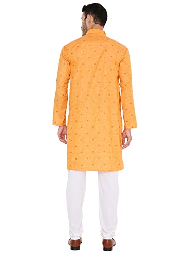 Image of Maharaja Linen Blend Kurta Pyjama Set for Men