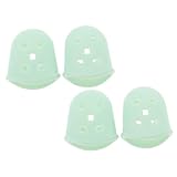 Beaupretty 2 Pairs Kalimba Thumb Piano Finger Protectors Silicone Thumb Sleeves for Relief Comfortable Fingertip Covers for Kalimba Practice and Reusable Finger Caps Portable Music Accessory
