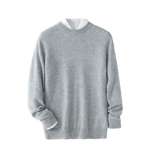 Solid Color Crew Neck Long-Sleeved Jumper Men's Autumn and Winter Casual Cashmere Sweater