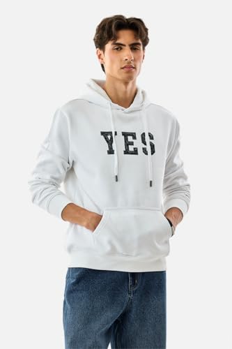 Image of SNITCH Men Casual Hoodie| Oversized Fit Hooded Neckline with Graphic Print & Long Sleeve| Soft Cotton-Polyester Blend for Daily Winter Wear & Streetwear