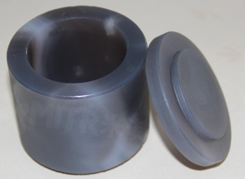 Hanchen 100 ml Laboratorio de ágata de molienda tarro bola planetaria molino de molienda tarro, taza y cuenco