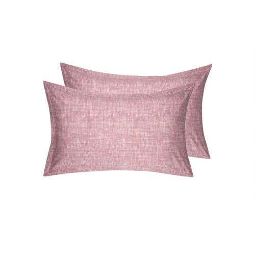 Image of Wakefit 100% Cotton Pillow Cover Set of 2 | 200 TC Soft & Breathable Pillow Cases | Standard Size 18 x 27 Inch | Skin Friendly, Durable & Gentle Machine Washable | Florenza