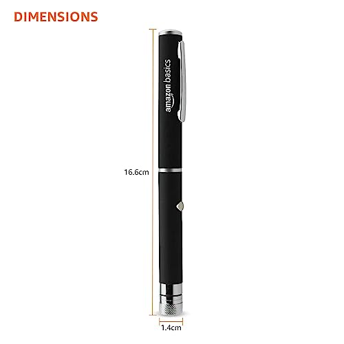 Image of Amazon Basics Green Laser Pointer Party Pen with Disco Lights, Up to 15 Meters Range, and 2 AAA Cells (Battery Not Included)