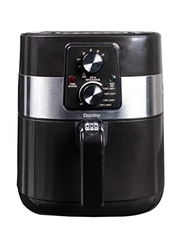 Danby DBAF03224BD11 3.2 Qt./3.5 L Air Fryer in Black with Timer, Adjustable Temperature, and Removeable Basket