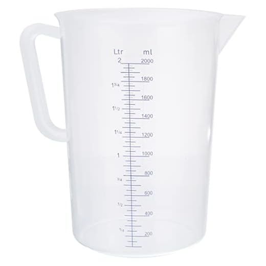 Hendi Jarra Medidora de Polipropileno - 2 L - Diámetro 140 x (H)215 mm