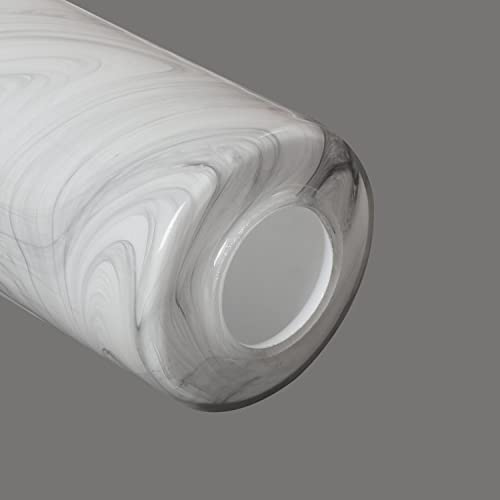 Voguad 2 Pack White Marble Glass Cylinder Lamp Shade With 1 5/8 Inch Fitter thumb #3
