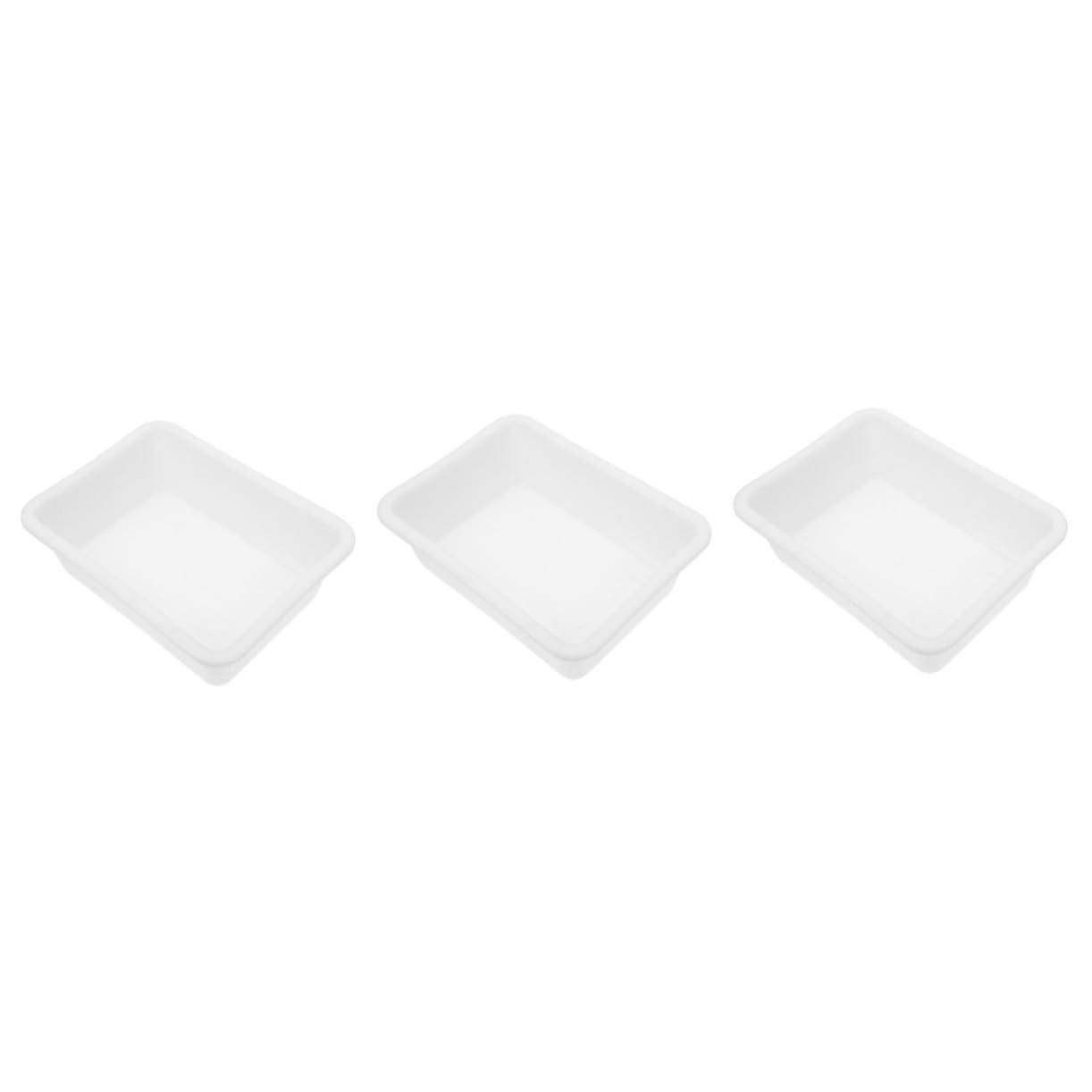 OUNONA 3stücke Laboratory Storage Tray Für Chemieexperimente Tiefer Auslaufsicherer Für Unterrichtszwecke Resistent Gegen Säuren Und Laugen