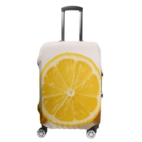 Summer Lemon Luggage Cover, Washable Elastic Suitcase Cover Protector Fit 18-32 Inch Luggage