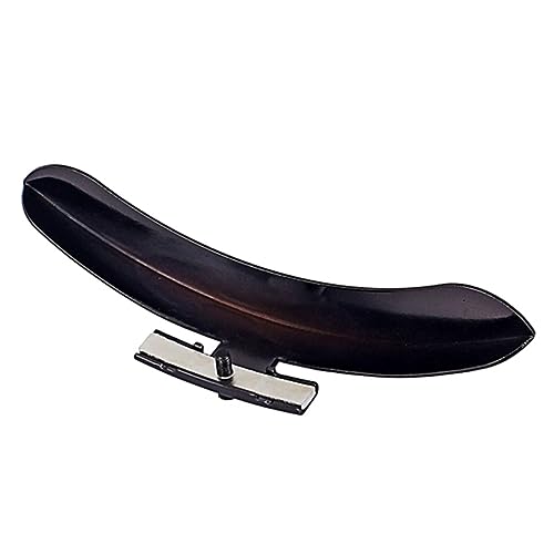 GOOHOCHY Banjo Armrest Single Leg Banjo Accessory Zinc Alloy Black Pickguard Mirror Finish